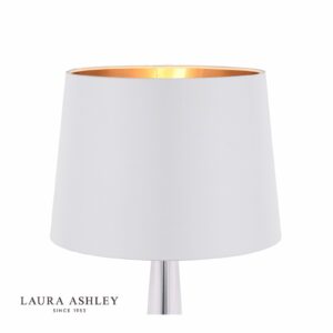 laura ashley emyr cream silk tapered drum shade 30.5cm/12 Inch - Stillorgan Decor