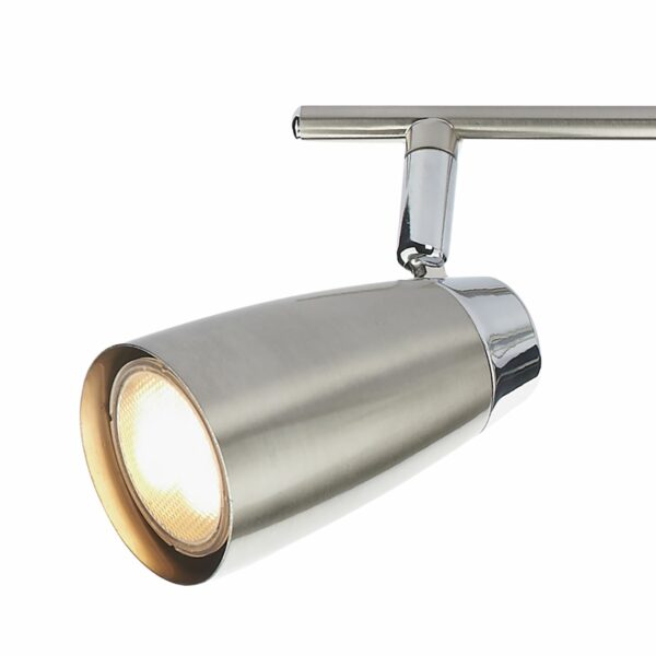 4 light bar spotlight satin and polished chrome - Stillorgan Decor