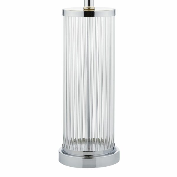 elegant 1920s inspired table lamp chrome and glass - Stillorgan Decor