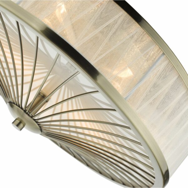 modern wheel 3 light flush ceiling light - Stillorgan Decor