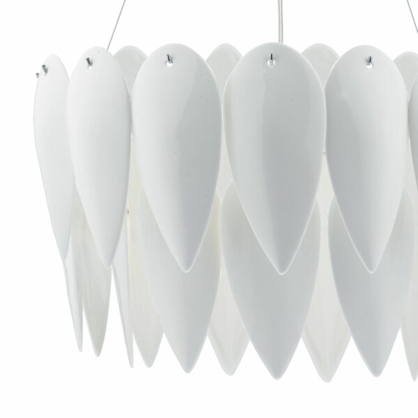 ceramic white petals pendant light - Stillorgan Decor