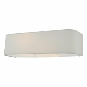 2 light shaded wall light white - Stillorgan Decor