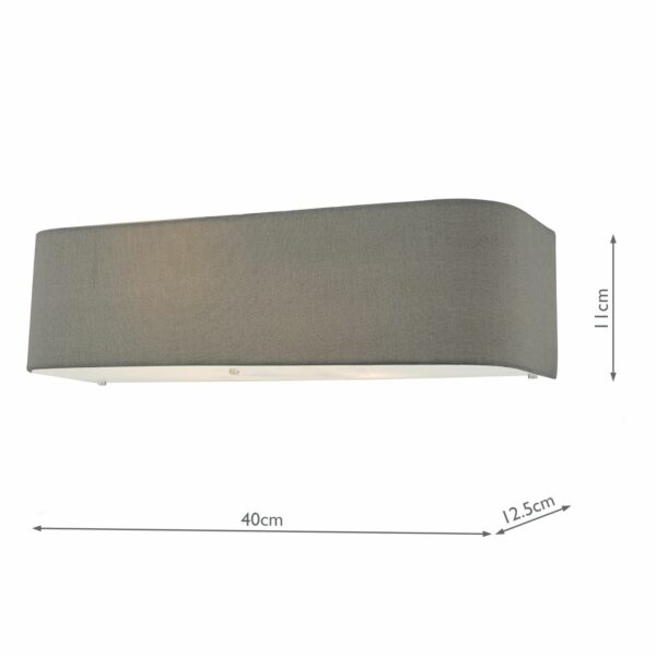 2 light shaded wall light grey - Stillorgan Decor