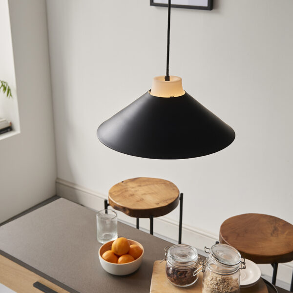 contemporary monochrome angled pendant - Stillorgan Decor