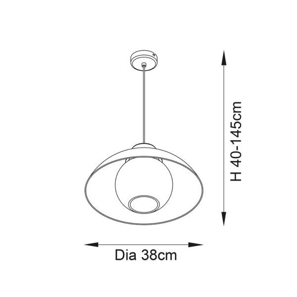 contemporary monochrome domed pendant - Stillorgan Decor