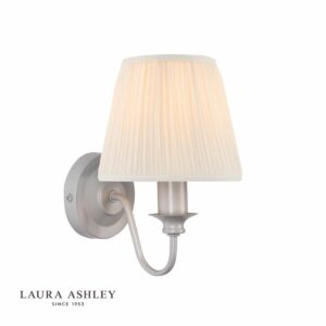laura ashley ellsi wall light grey with shade - Stillorgan Decor