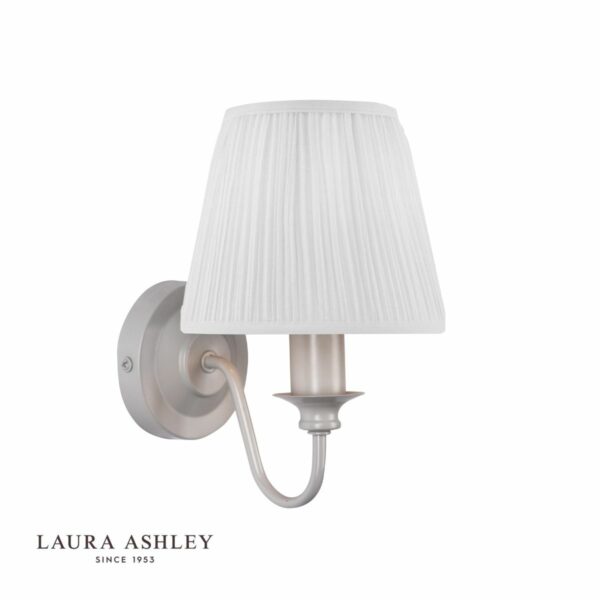 laura ashley ellsi wall light grey with shade - Stillorgan Decor