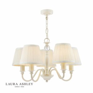 laura ashley ellis 5 light chandelier - Stillorgan Decor