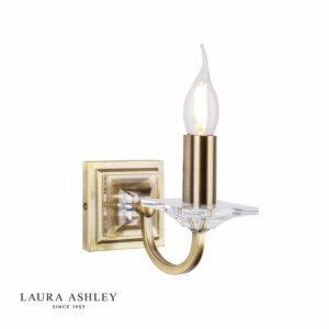 laura ashley carson wall light antique brass - Stillorgan Decor