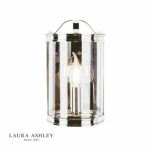 laura ashley harrington wall light polished nickel - Stillorgan Decor