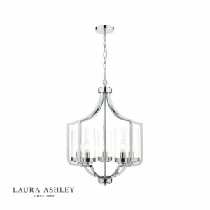 laura ashley joseph 5 light chandelier - Stillorgan Decor