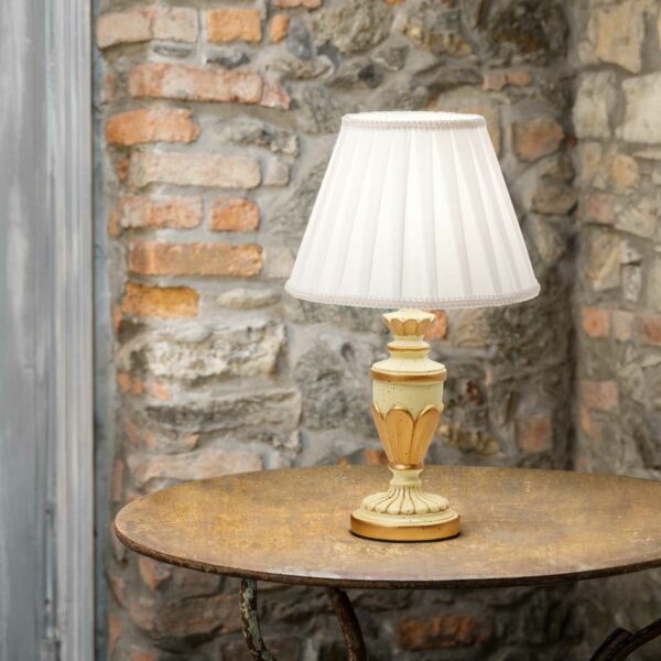 antique style vintage white and gold table lamp - Stillorgan Decor