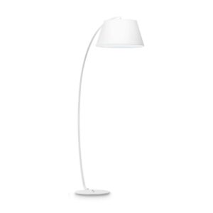 modern curved floor lamp white - Stillorgan Decor
