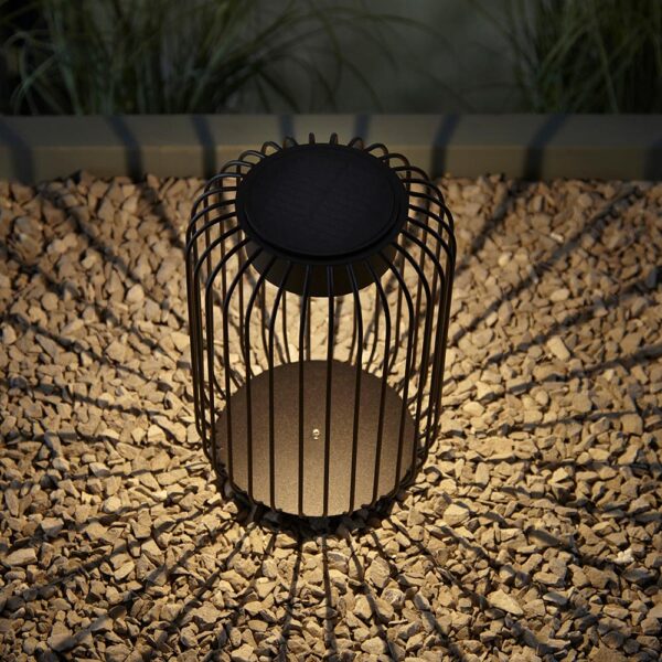 cage solar ground spike light - Stillorgan Decor
