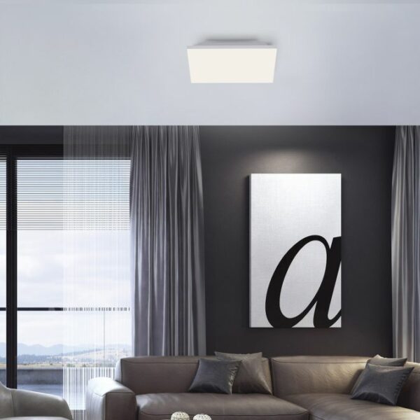 modern frameless ceiling light led panel light remote controlled - Stillorgan Decor