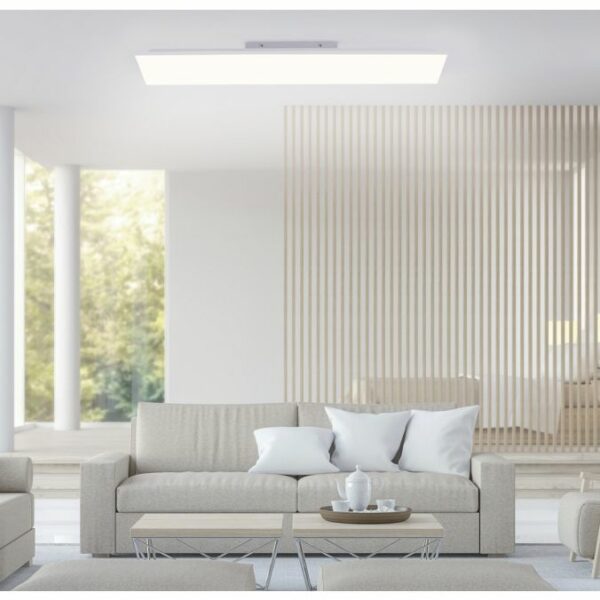 modern frameless ceiling light led panel light remote controlled - Stillorgan Decor