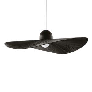 signora hat style ceiling pendant light black - Stillorgan Decor
