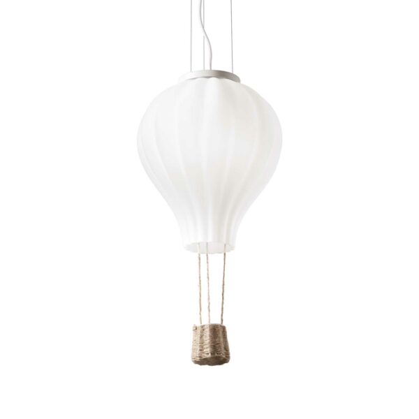 air balloon pendant light with rope basket - Stillorgan Decor