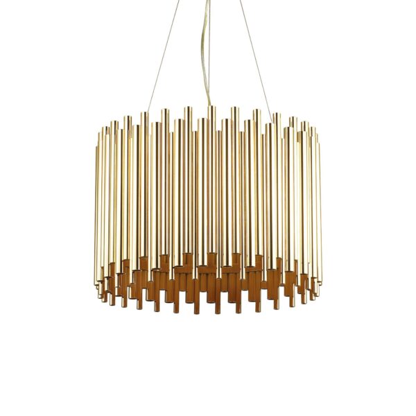 stunning gold tube ceiling pendant light - Stillorgan Decor