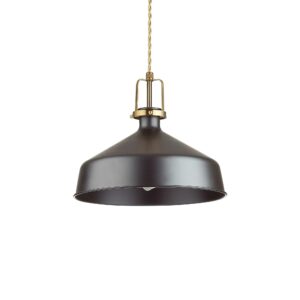 modern industrial ceiling pendant black and gold - Stillorgan Decor