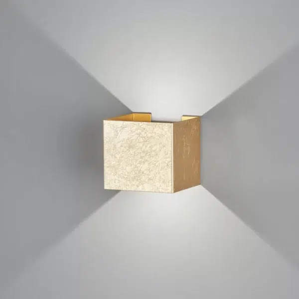 simple stylish gold led up and down wall light - Stillorgan Decor