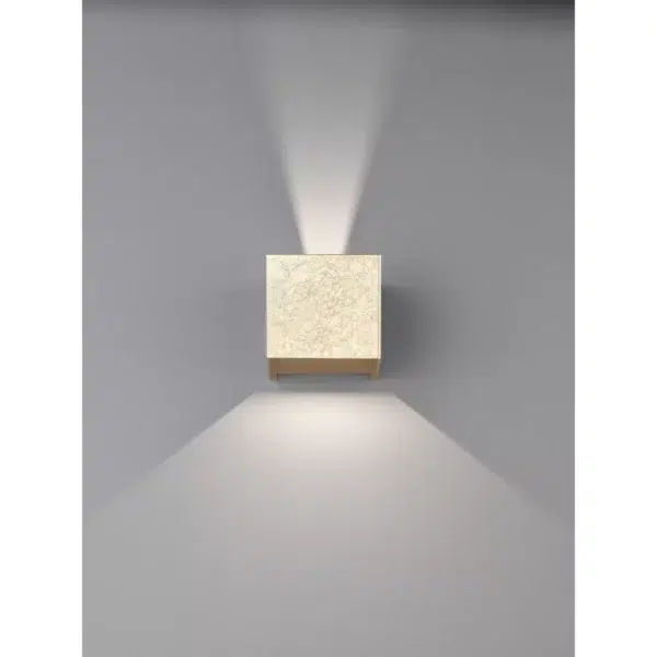 simple stylish gold led up and down wall light - Stillorgan Decor