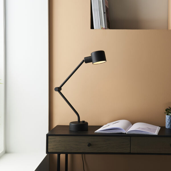 industrial style designer task lamp black - Stillorgan Decor