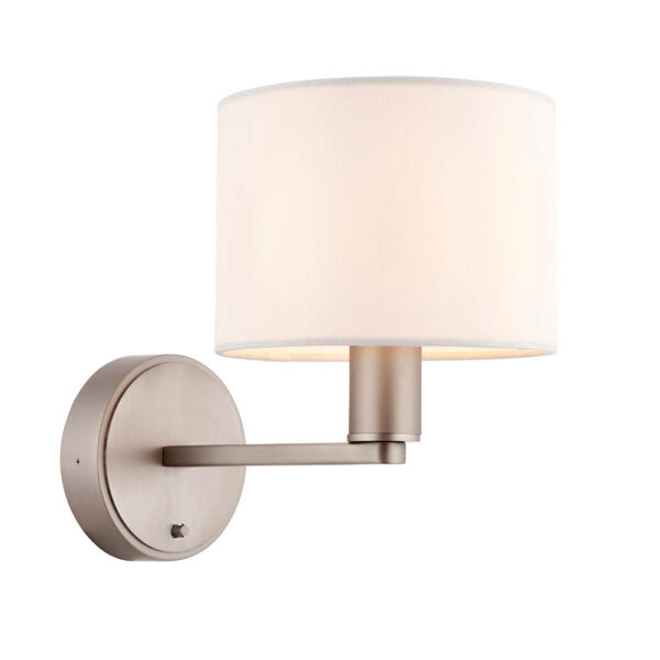 understated interior wall light matt nickel - Stillorgan Decor