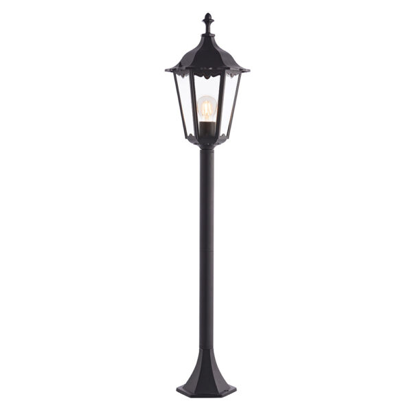 timeless traditional exterior single light lamp post black - Stillorgan Decor