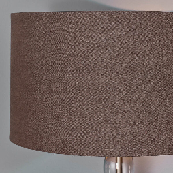 modern classic grey tinted glass table lamp - Stillorgan Decor