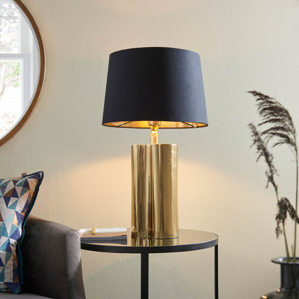 luxurious gold effect table lamp - Stillorgan Decor