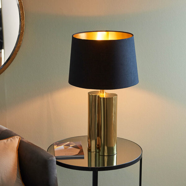 luxurious gold effect table lamp - Stillorgan Decor