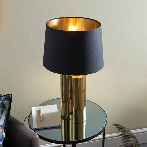 luxurious gold effect table lamp - Stillorgan Decor