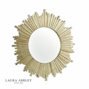 laura ashley lovell round mirror champagne 99cm - Stillorgan Decor