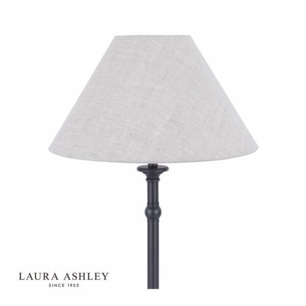 laura ashley ludchurch table lamp industrial black with shade - Stillorgan Decor