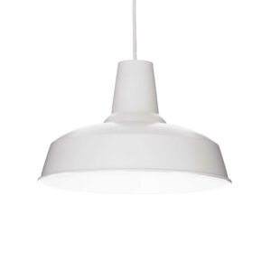 contemporary dish ceiling pendant white - Stillorgan Decor