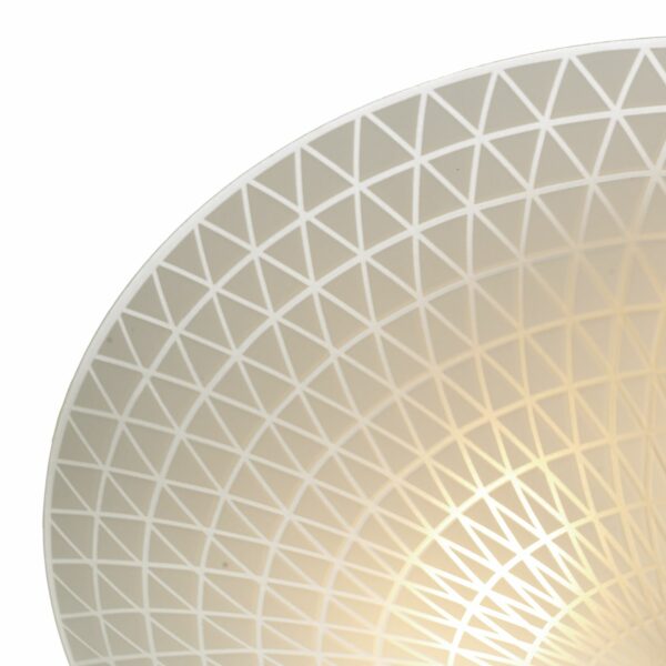 modern flush frosted glass geometric design ceiling light - Stillorgan Decor