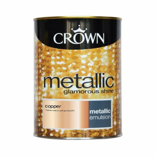 crown metallic paint 1.25lt *clearance* - Stillorgan Decor