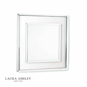 laura ashley evie square mirror clear frame 90 x 90cm - Stillorgan Decor
