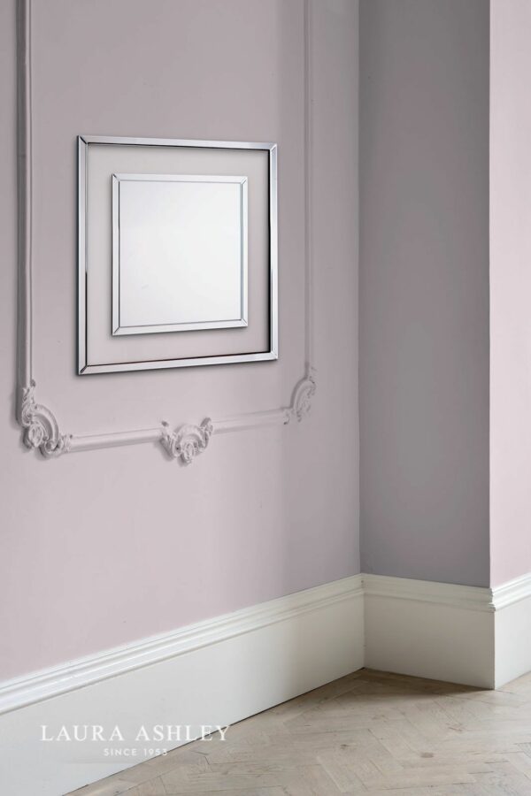 laura ashley evie square mirror clear frame 90 x 90cm - Stillorgan Decor