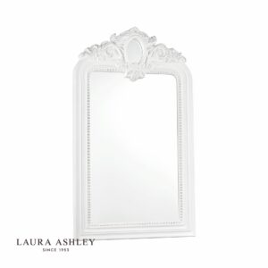 laura ashley alana rectangle mirror distressed ivory 120 x 71cm - Stillorgan Decor