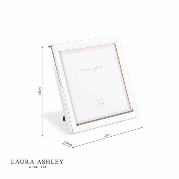 laura ashley steynton photo frame silver plated 5x5 inch - Stillorgan Decor