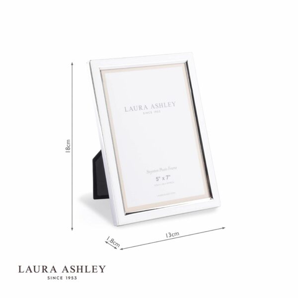 laura ashley steynton photo frame silver plated 5x7 inch - Stillorgan Decor