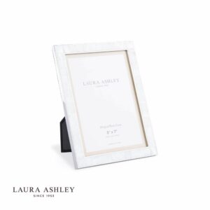 laura ashley whitford photo frame polished nickel 5x7 inch - Stillorgan Decor
