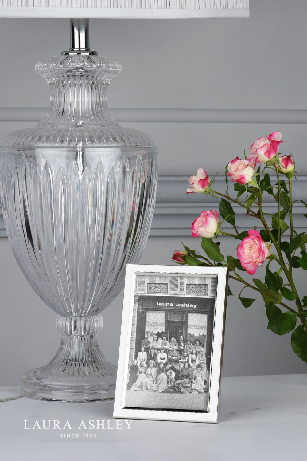 laura ashley neyland photo frame silver plated 4x6 inch - Stillorgan Decor