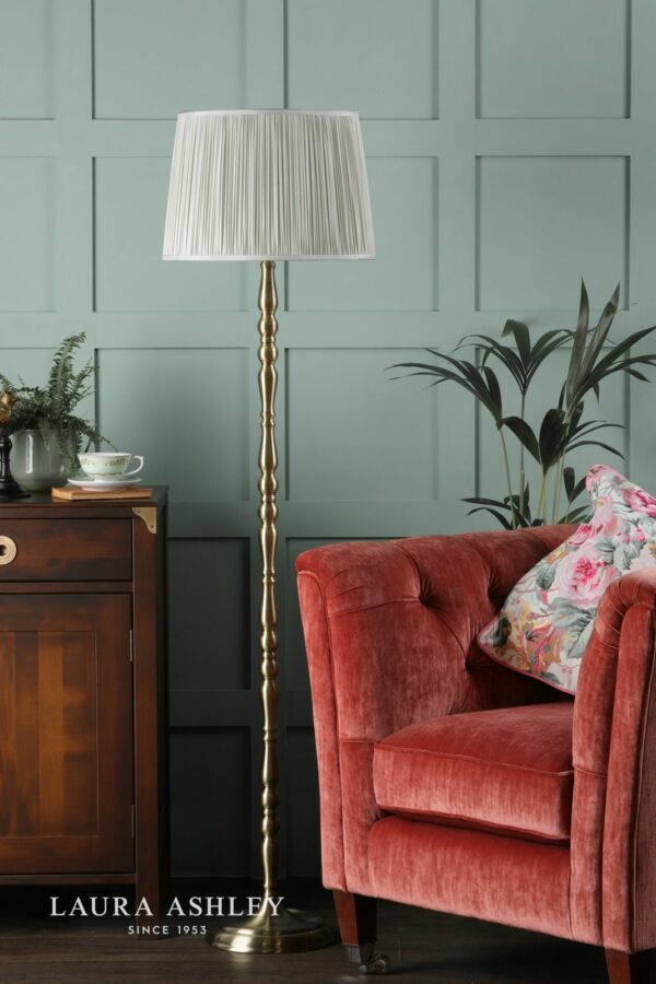 laura ashley corey floor lamp antique brass base only - Stillorgan Decor