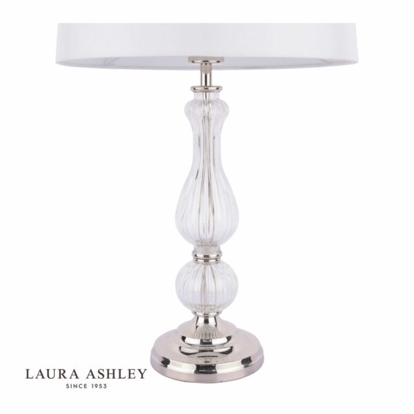 laura ashley bradshaw table lamp polished nickel - Stillorgan Decor