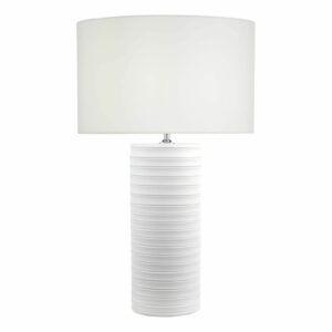 stylish unglazed white ceramic table lamp - Stillorgan Decor
