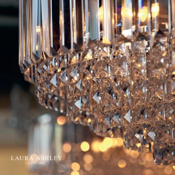 laura ashley vienna 9lt chandelier polished chrome - Stillorgan Decor