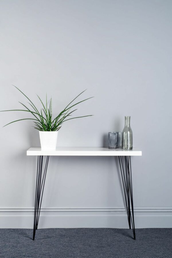 fotini console table white marble effect - Stillorgan Decor